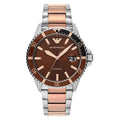 Steel 42 mm for Mens, Emporio Watch Stainless Armani Two-Tone