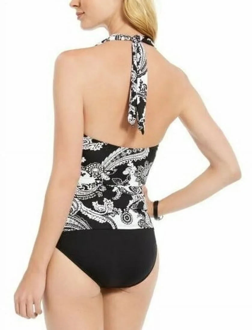 PAISLEY Halter Lauren Top, Tankini Ralph Swim GRAPHIC US 10 Tummy-Control