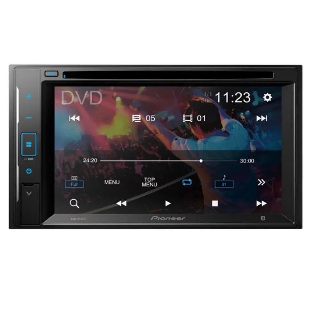 AM/FM Media Touchscreen Stereo Kit/in-Dash Car Double Bluetooth/Backup 2009-2014 W/ Receiver Digital KIT4909 Camera/Installation AVH-241EX Cube with Bundle for 6.2" Pioneer Nissan DIN DVD/CD