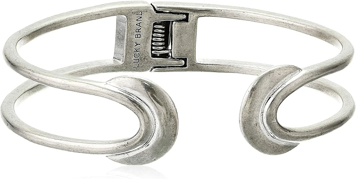 Lucky Crescent Brand Bracelet Cuff Silver-Tone