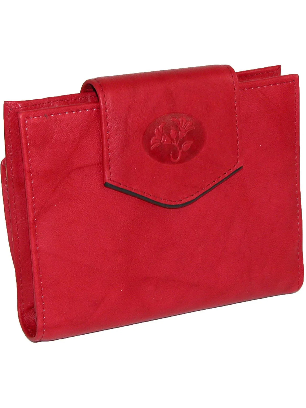 Coin Cardex Clutch Wallet Leather Purse, Womens Red Attache and
