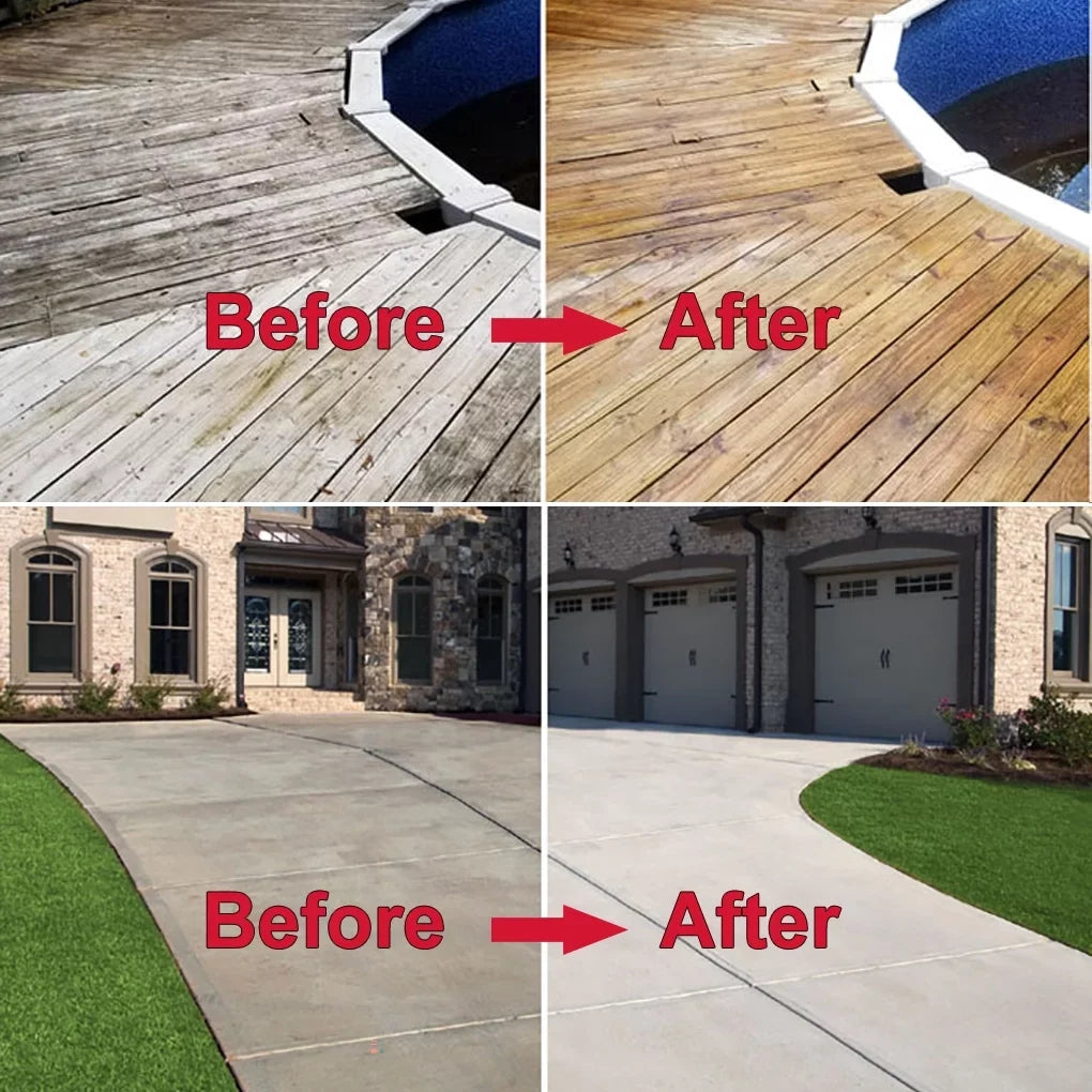 for with Extension Wand and Pressure Broom Sweeper 25.6 2 PSI Roof，Floor Driveway Cleaning liquid Concrete Power Cleaner Deck, Nozzles 4000 iMeshbean Washer 7 Inch Sidewalk Broom Surface