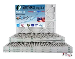 x Glasfloss inch) in 24.5x7/8 - - (Actual Made 13.5 MERV -Qty:4 Furnace 14x25x1 Air USA 10 dimension: - Filter