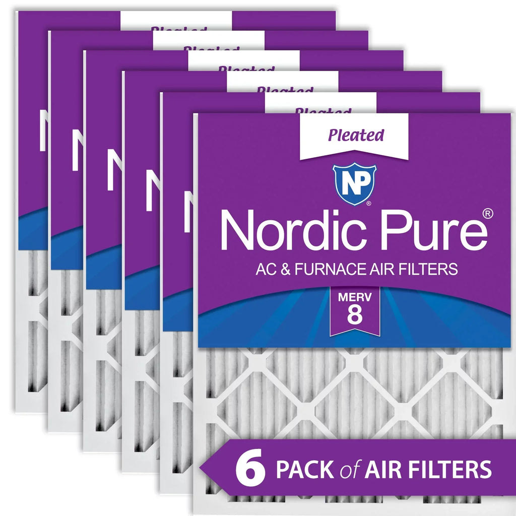 6 16x20x1 MERV Pleated Air Filters (15_1/2x19_1/2) 8 Pack