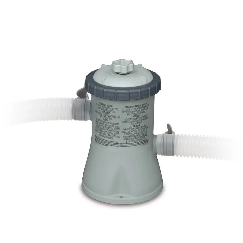 Frame Filter + 2.5 x 330 GPH Pool Pump Intex Foot Round Ground 10 Above Metal