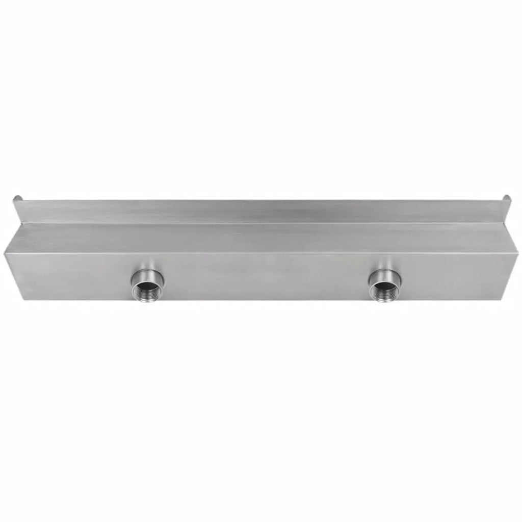 Waterfall SpillwayPatio Slide 23.6" With ,23.6 Pool X Pool Pool (w Waterfall Pond Waterfall X 4.5 Stainless Above Inches 23.6 X Waterfall Andoer 4.5 Steel Pond Feature Pool X Spillway Steel