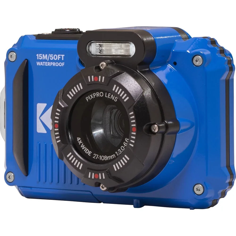 '+ Kit Case Battery Digital WPZ2 + -64GB +Tripod PIXPRO Kodak (Blue) Extra Camera