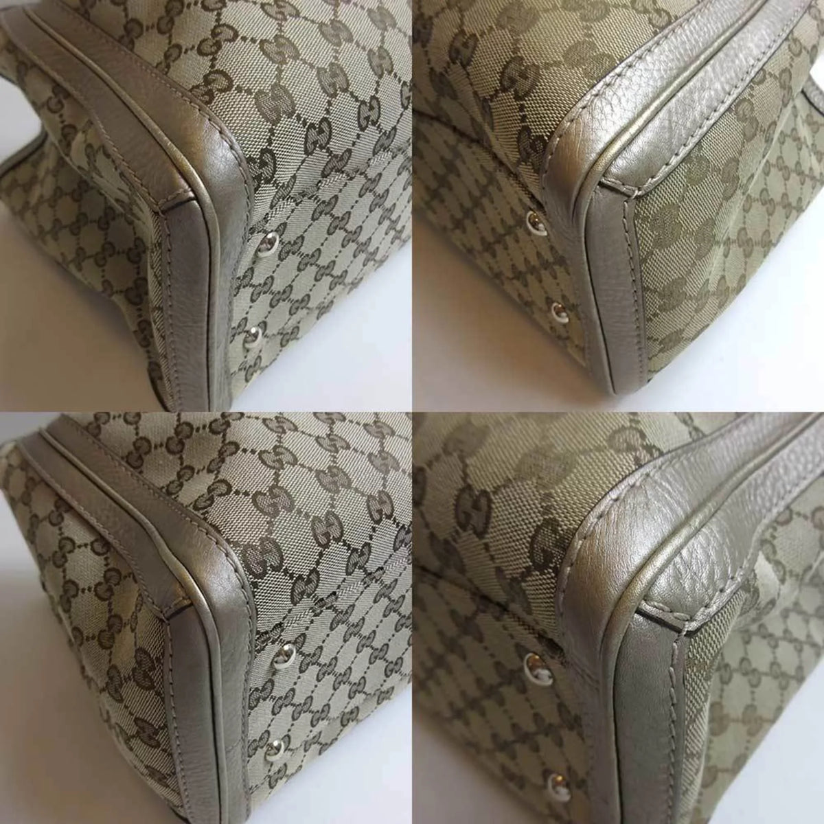 shoulder bag (Good) Vera GG 269945 tote bamboo canvas Pre-Owned