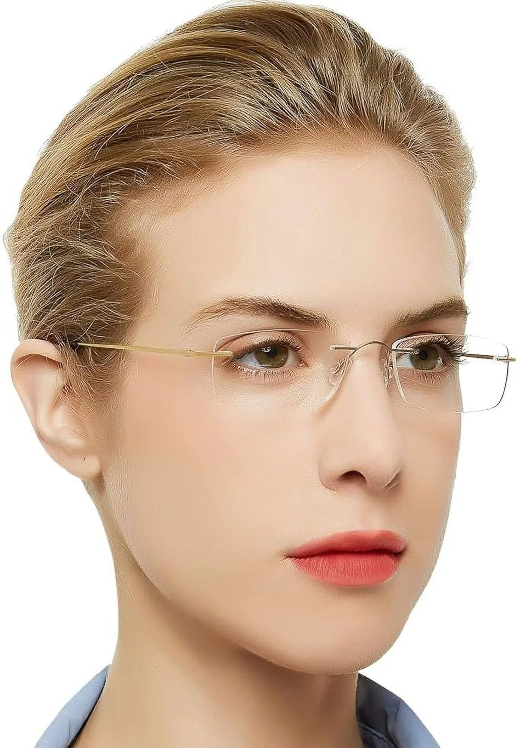 Titanium 3.0 Reading For magnification 1.75 2.0 Reader 1.75 Trendy Glasses Clear 1.25 2.5 Lens Frameless Women 2.25 OCCI 1.0 1.5 3.5 Men 2.75 CHIARI with