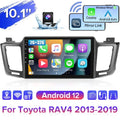 2013-2019 Radio 1080P Link AHD Wireless Mirror for Touchscreen HD Camera Podofo Bluetooth, Auto Android GPS Carplay Backup Car WIFI 12 Stereo 10'' Android FM 2+32G RAV4