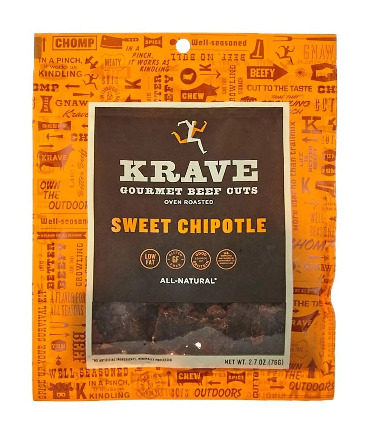 Cuts 2.7 Krave oz Gourmet Sweet Beef Chipotle