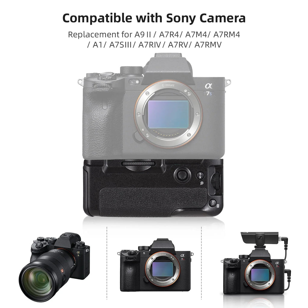 A7rv/ Holder,Dual Compatible Battery With A7riv/ A7rv/ With Battery A7rm4/ A7m4/ / A7r4/ A7m4/ A9ii/ Carevas A7siii/ A9ii/ Grip A7rm4/ A7r4/ A7siii/ / A7riv/ A7rm4/ With A7rmv Compatible Compatible