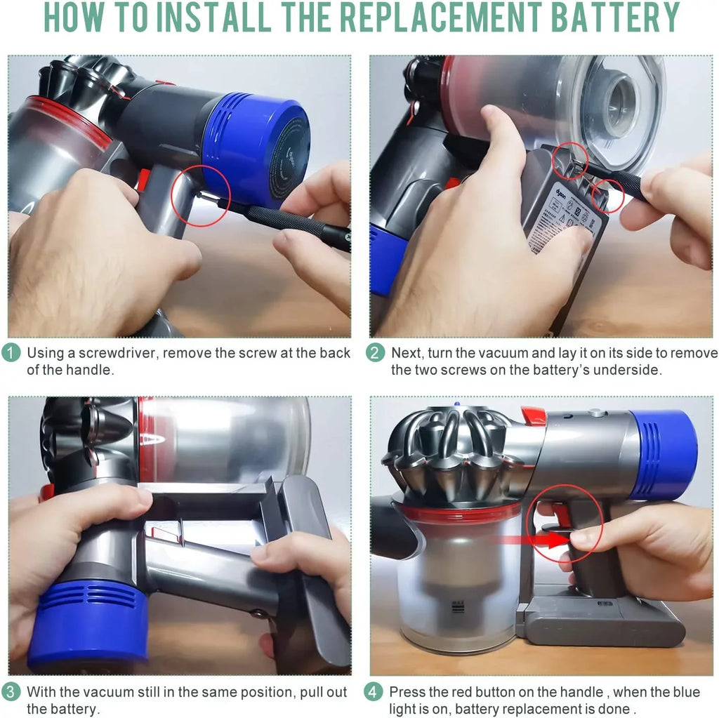 for Replacement BATTERY Replacement DYSON SV11 Part