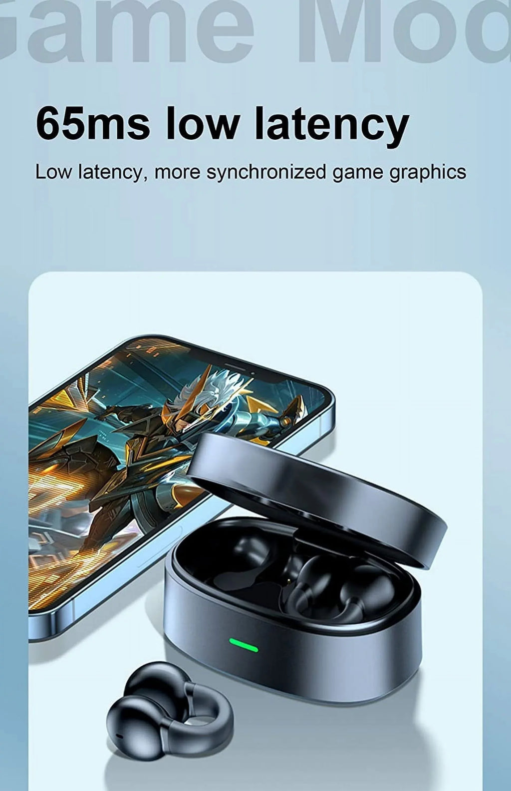 for Conduction Case Headphones Motorola (2023) Mic Earphones Stereo Moto Earbuds TWS G Hands-free Phone True - Charging Stylus B4K Ear-Clip Bluetooth (2023)/5G 5G Power Wireless Bone