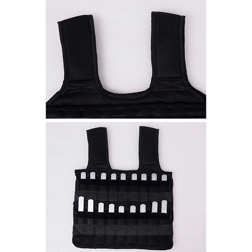 Sand apparel Tnarru Empty 18 Weighted Gym Pockets Design Slim Vest Fitness Loading Vest Strength Exercise Boxing Training Waistcoat