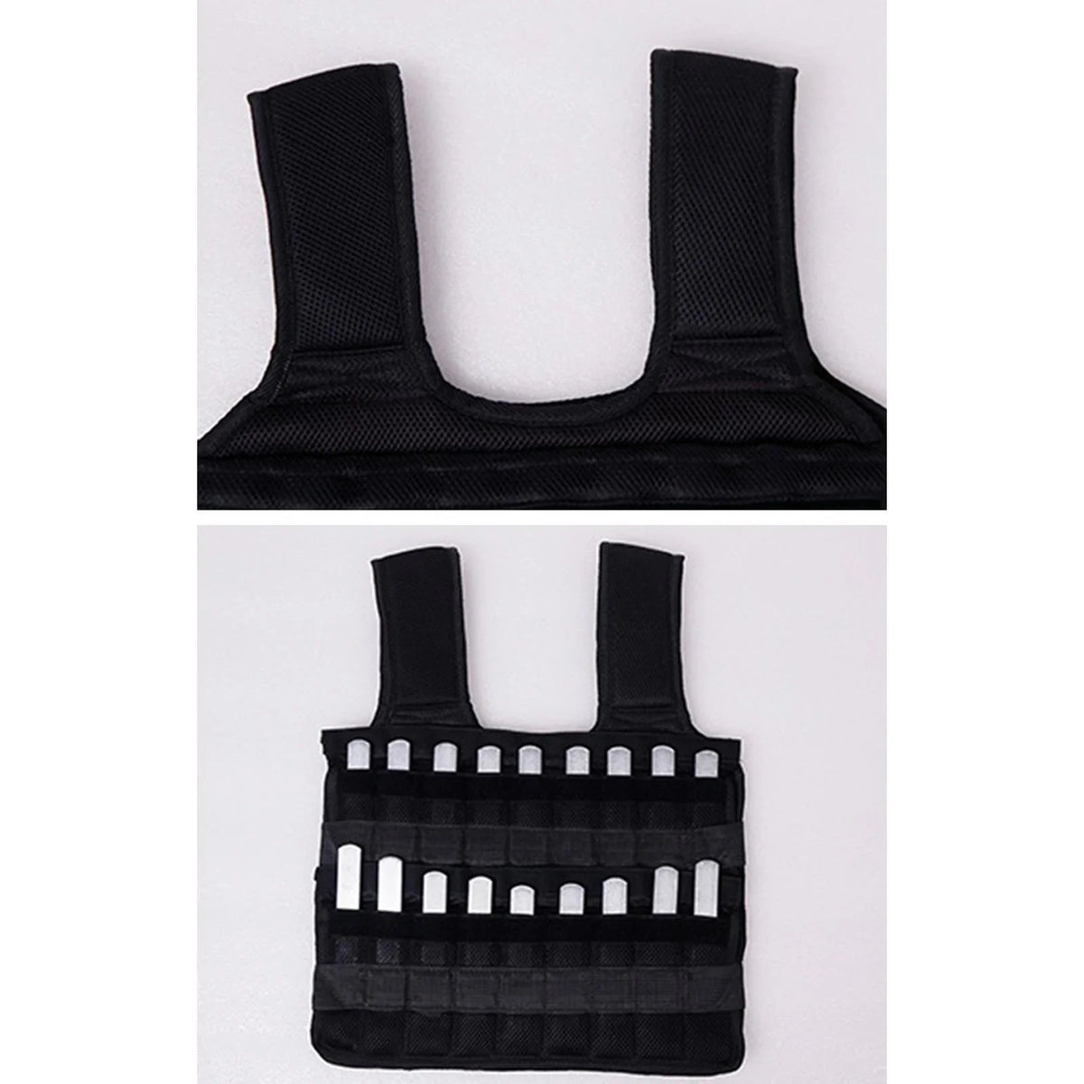 Sand apparel Tnarru Empty 18 Weighted Gym Pockets Design Slim Vest Fitness Loading Vest Strength Exercise Boxing Training Waistcoat