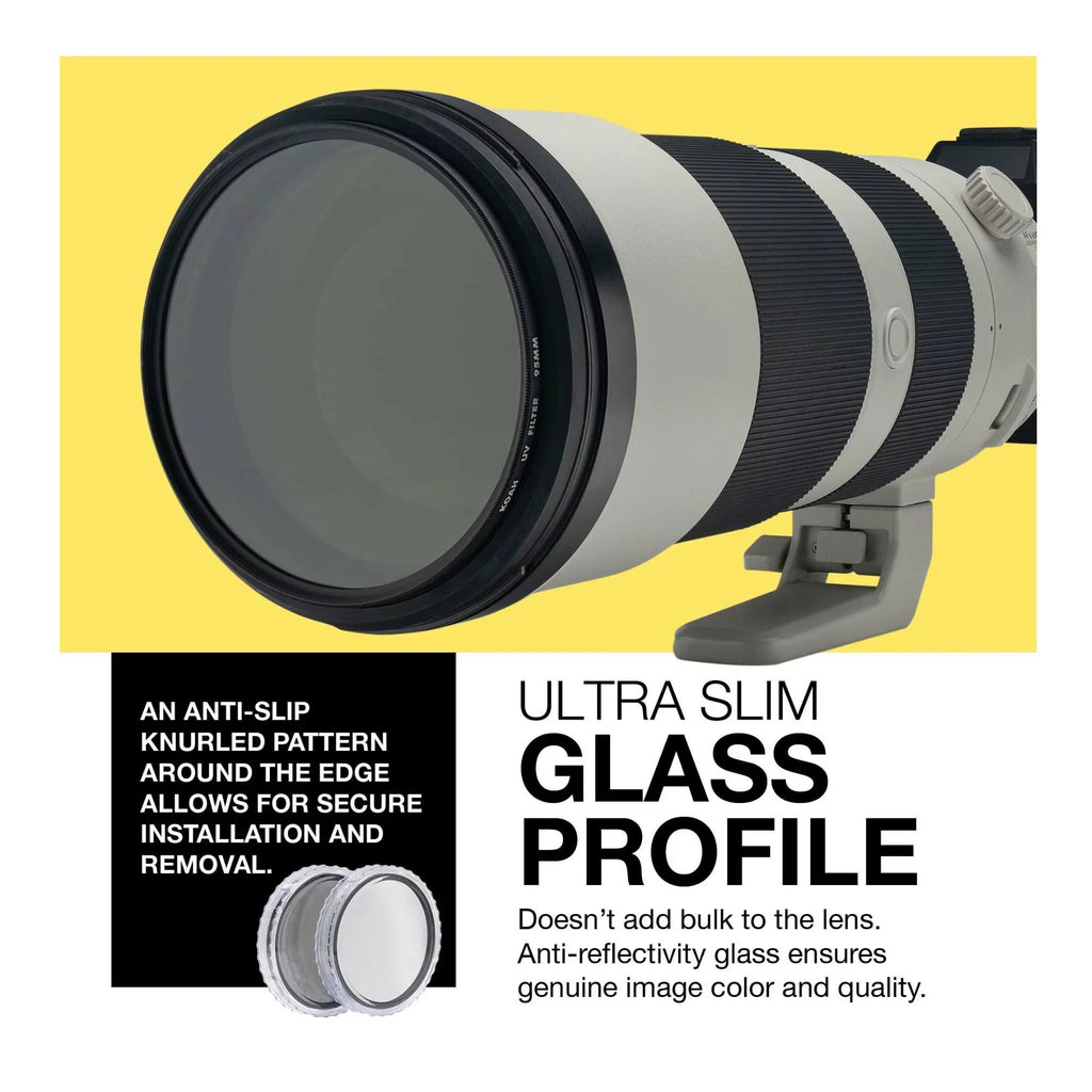 and UV 95mm Polarizing Circular Bundle Lens Filter Protective Koah