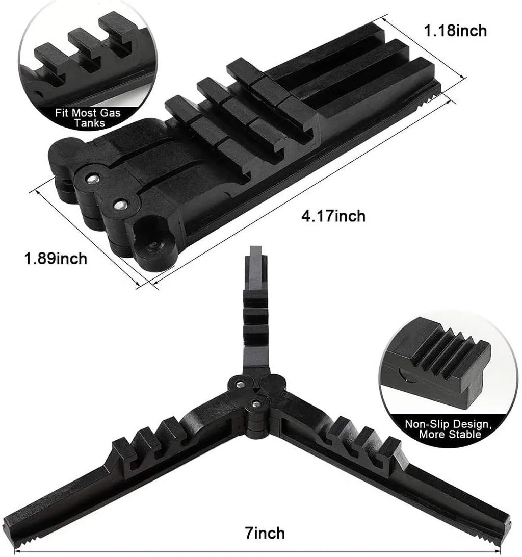 Holder, for Bracket, Upgrade Caudblor Stabilizer Canister Gas Butane Cartridge Folding Stand, Hiking Universal Compact Stoves, exterior Tank for Footrest Camping Stove Tripod Plastic Fuel Can Cylinder