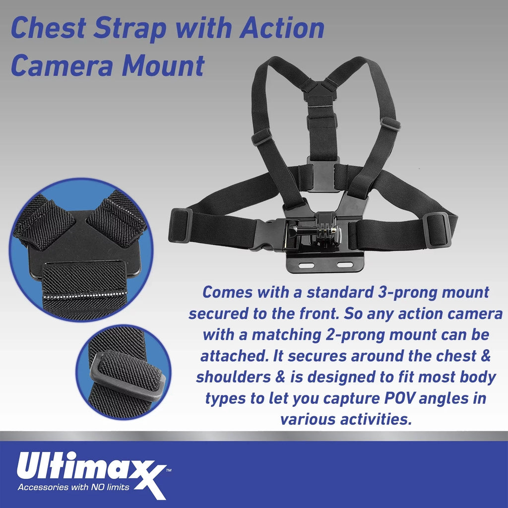 1x Bundle) Ultimaxx Battery, liquid-Resistant Replacement Includes: - Case Action Camera (20pc Bundle GoPro More Starter Hero & 12
