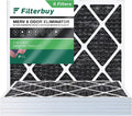 Filterbuy Air Furnace Pleated Carbon MERV 14x18x1 with AC Odor Eliminator Activated HVAC Filters 8 (6-Pack)
