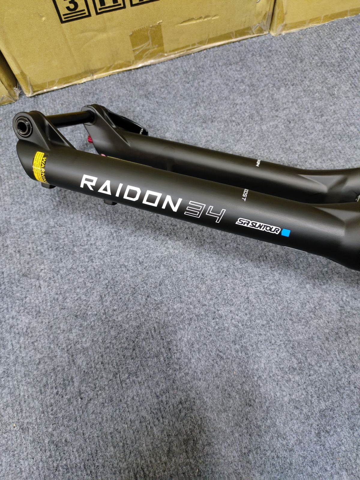 27.5" (BOOST: 110X15mm) MTB Travel (Manual) RAIDON34 Fork Tapered Air Bicycle SUNTOUR Suspension 120mm SR