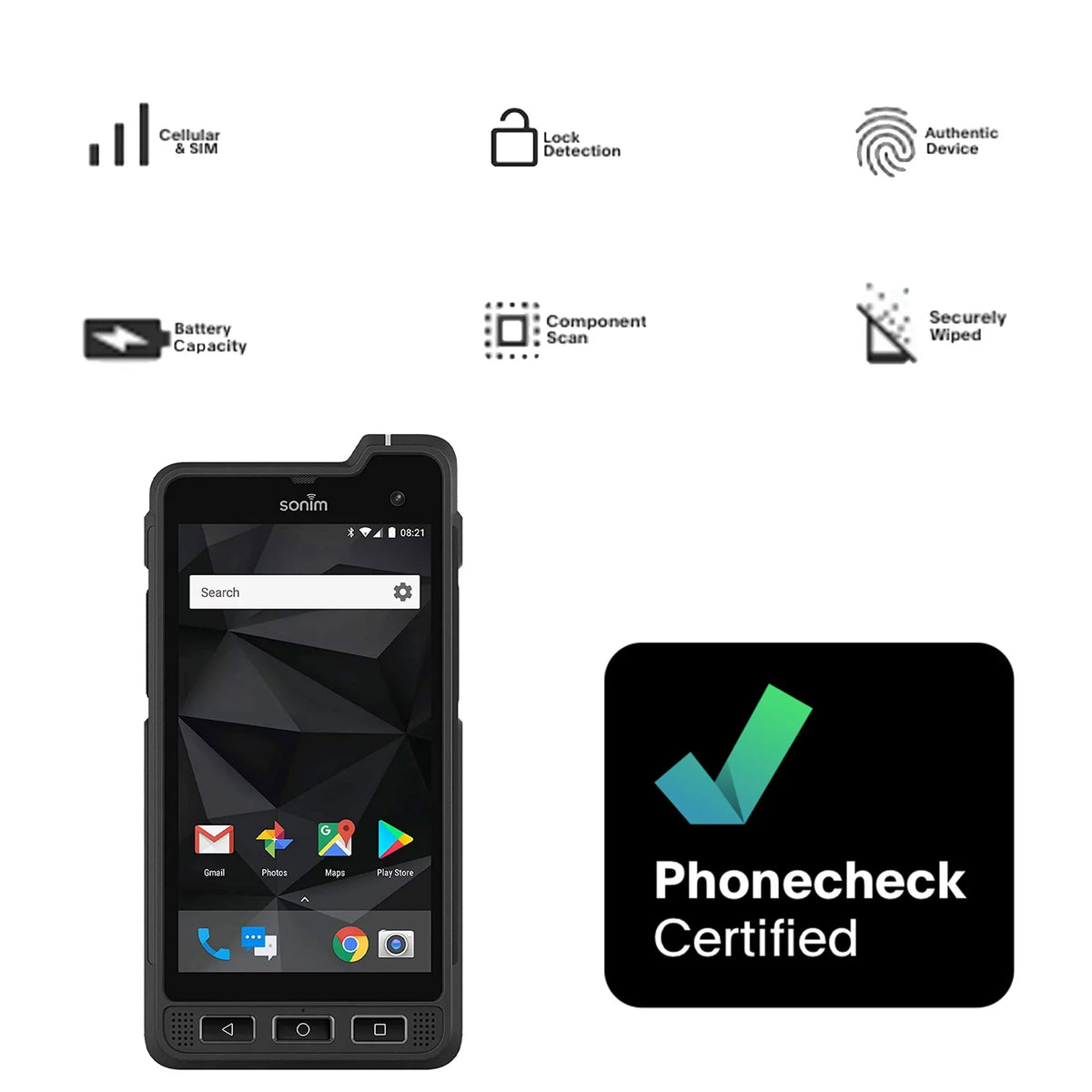 AT&T Sonim Good) Pre-Owned 4GB | | | Smartphone | 64GB, XP8 RAM XP8800 (Refurbished: