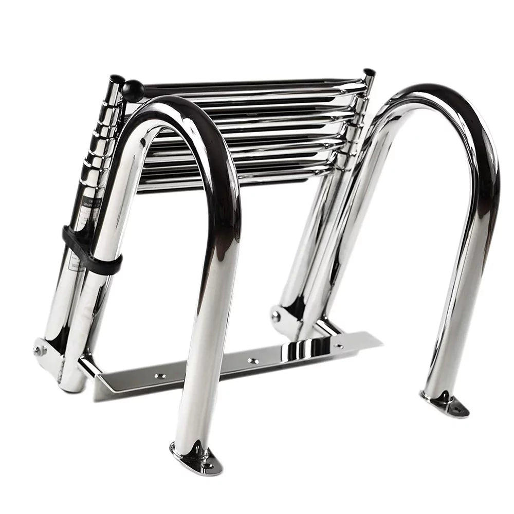 Steel Marine 4 Telescoping Ladder Stainless Transom City Step