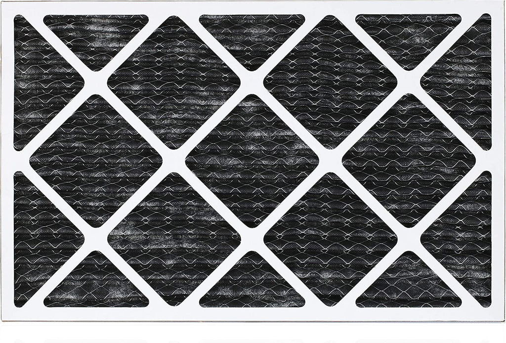 Pleated Odor Carbon with 8 14x25x1 (12-Pack) Furnace Eliminator Filterbuy Filters AC Activated Air HVAC MERV