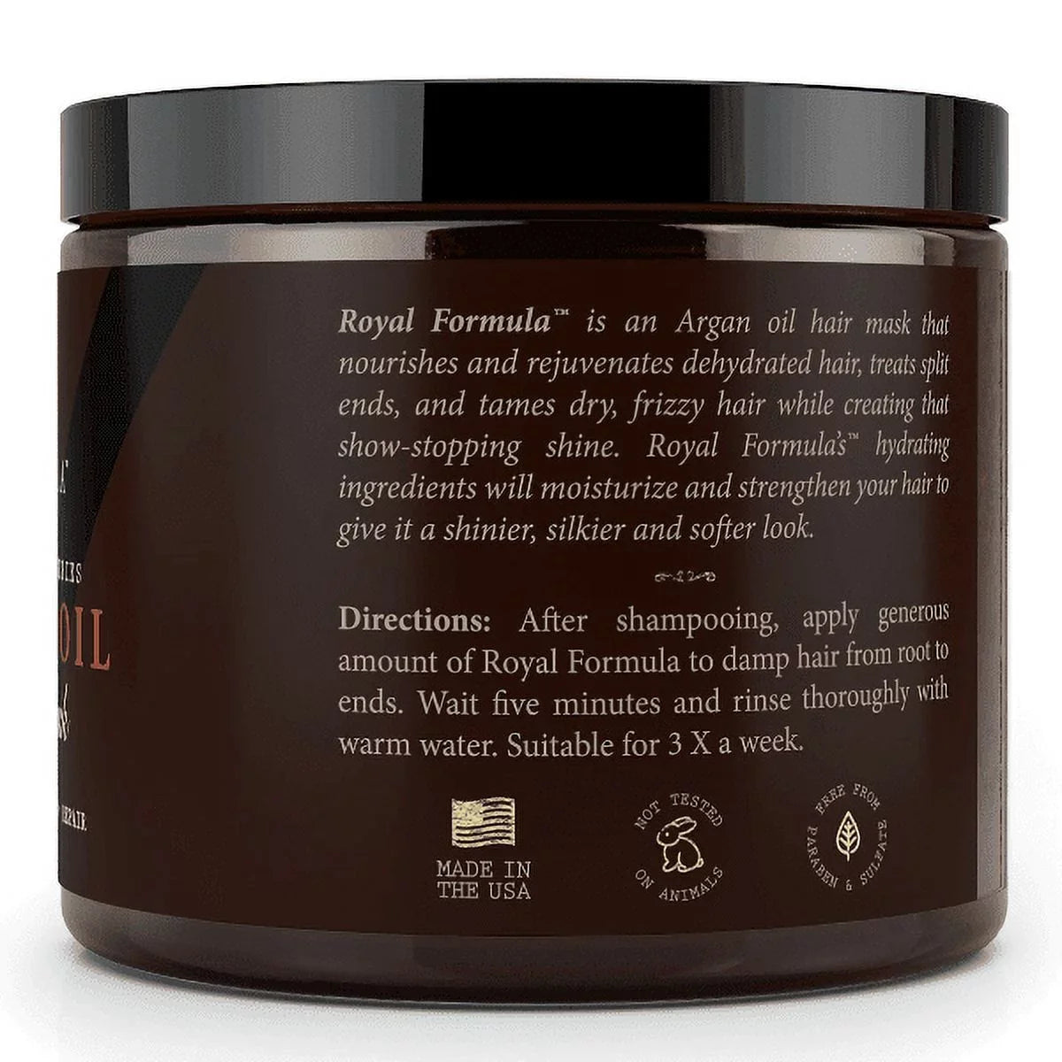 oz Oil Hair 8 Argan fl Formula Mask, Royal