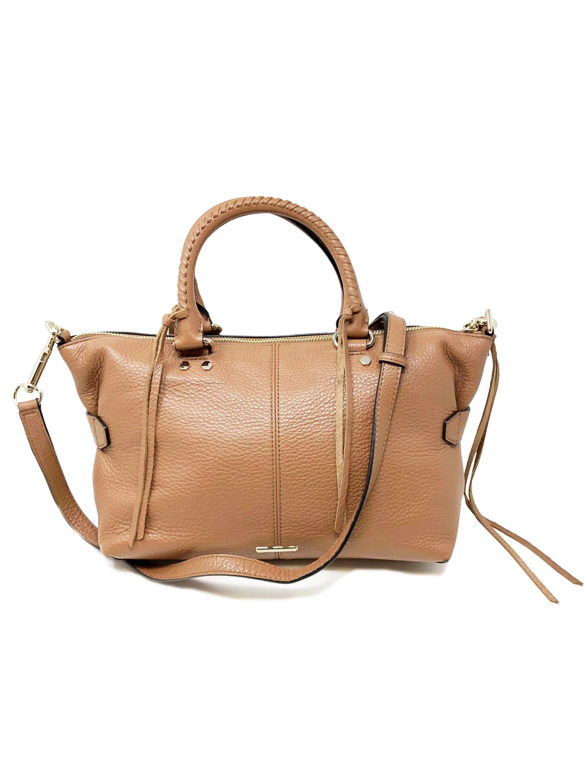 Minkoff Moto Tote Rebecca Purse Satchel Almond HF16LMOS26 Ladies Brown Leather