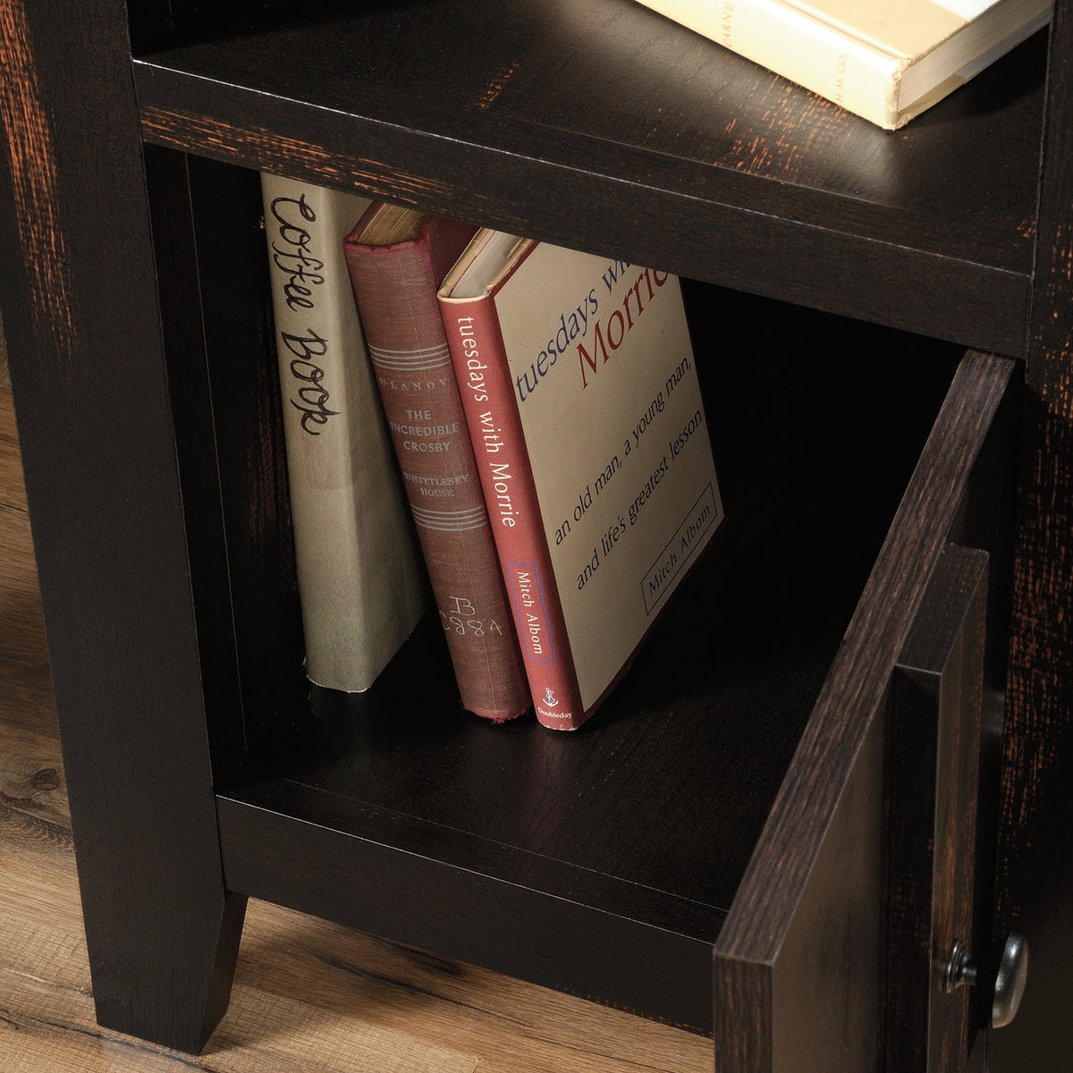 Table, Sauder Dakota Finish Pine Pass Char End