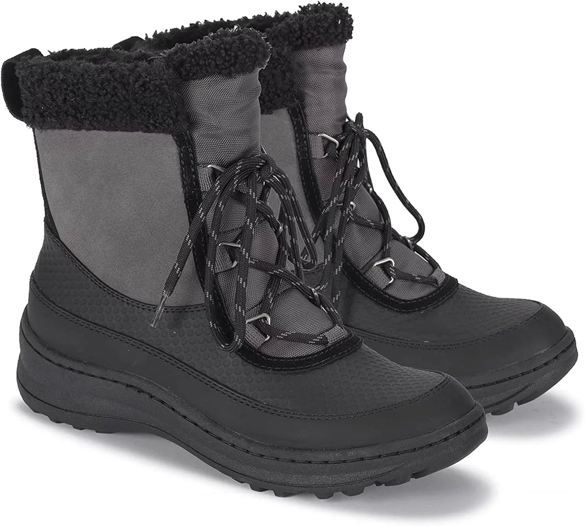 Womens Dark ALTA Grey/Black Suede Boots BareTraps 10