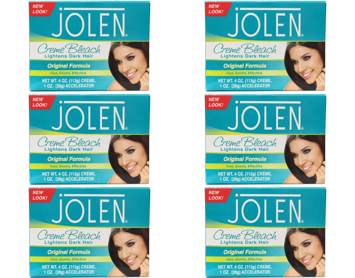 Pack Dark Creme Bleach Jolen Lightens Original Formula Hair 6 Kit, -