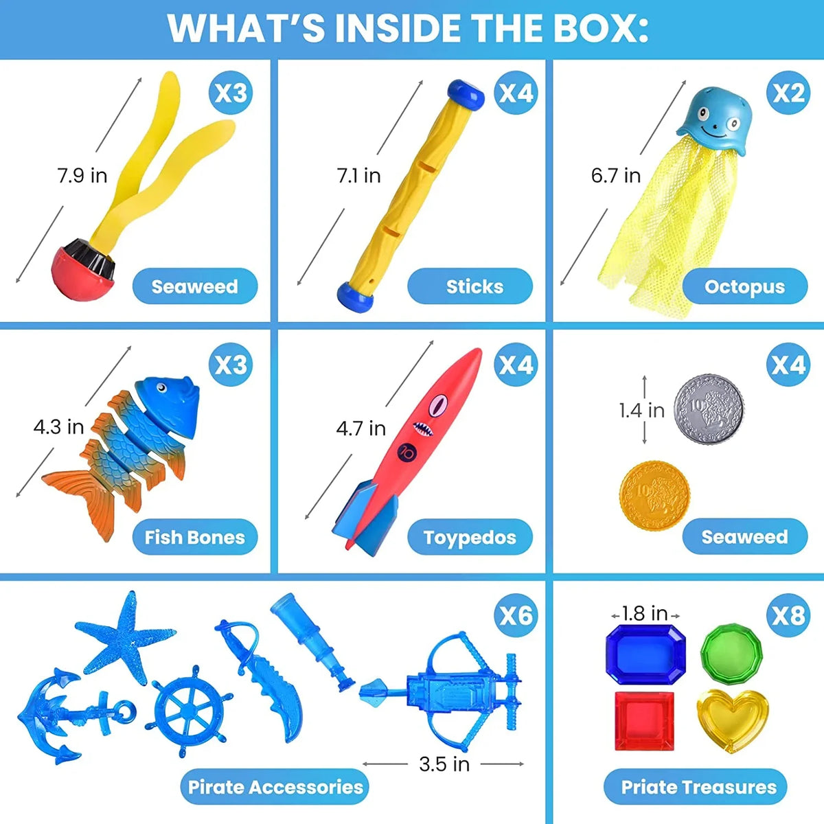 Toys 34PCS for Little Kids Toys Toys Backyard, Diving Pool for Kids liquid Swimming Pool Fun for Toys
