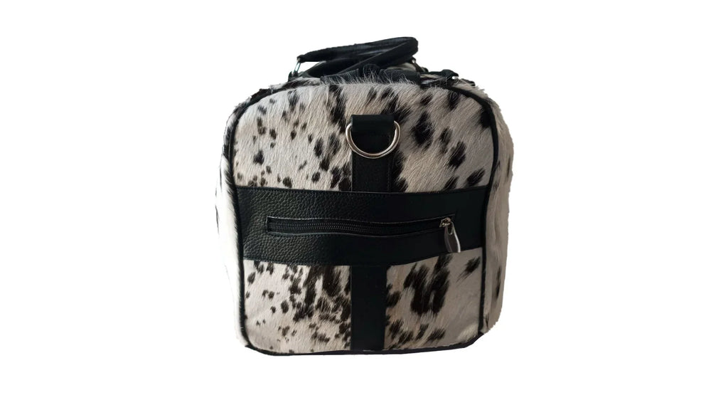 Cowhide American & Bag & design White Bag Luggage Gym Bag Travel, Duffle Sports Leather Duffle Black Large Men