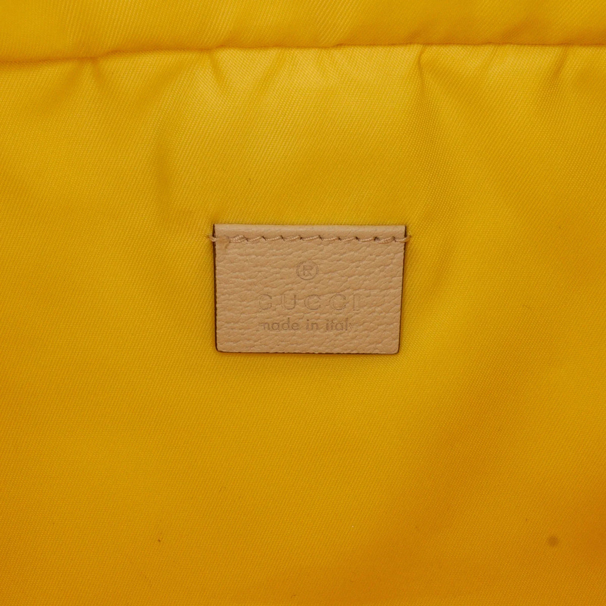 Fabric Love Bag Blind Belt with Authenticated Yellow Pre-Owned Nylon For Defects) Unisex (New