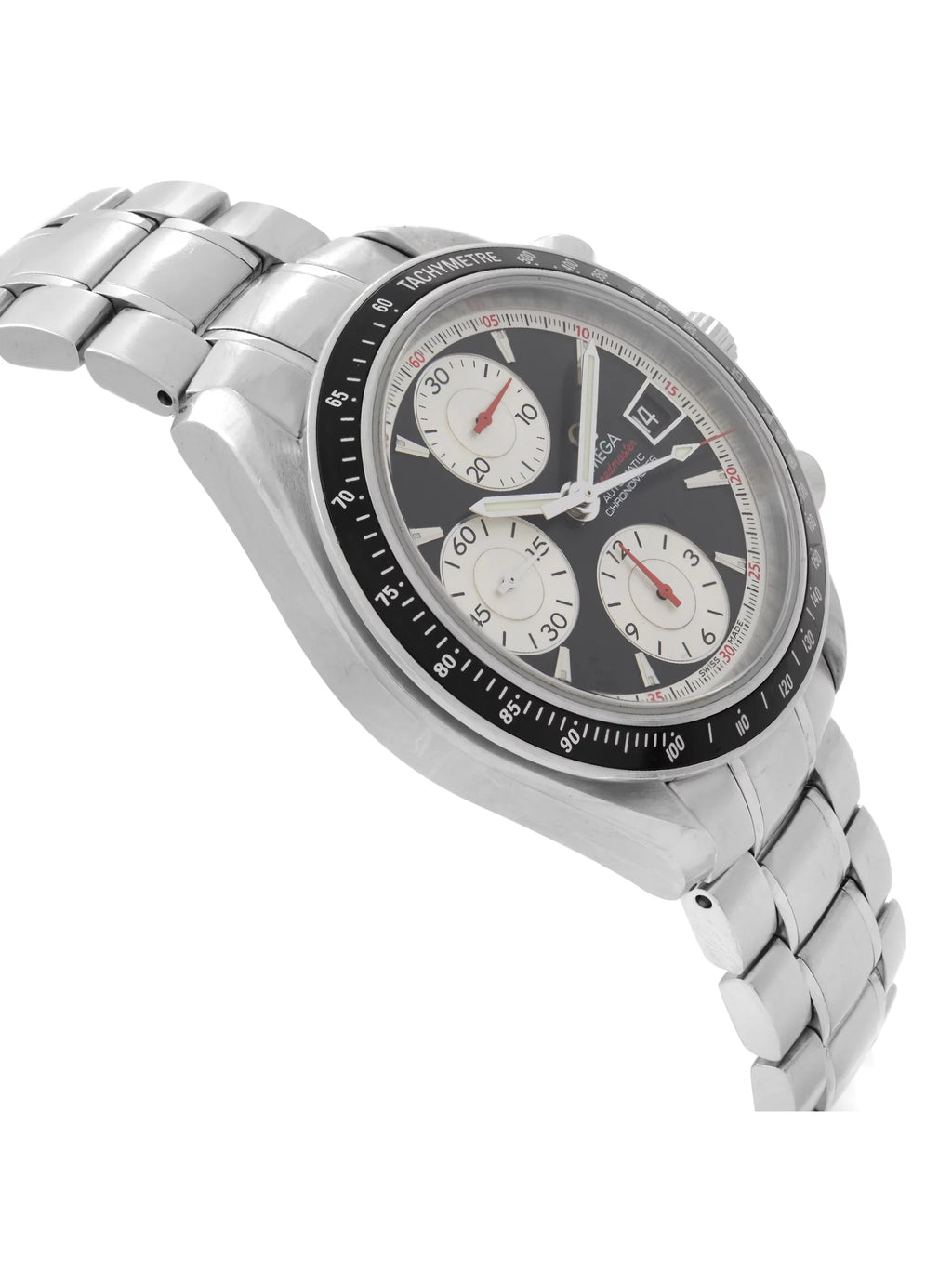 Automatic Omega Speedmaster Mens 40mm Panda Black Steel 3210.51.00 Dial Watch