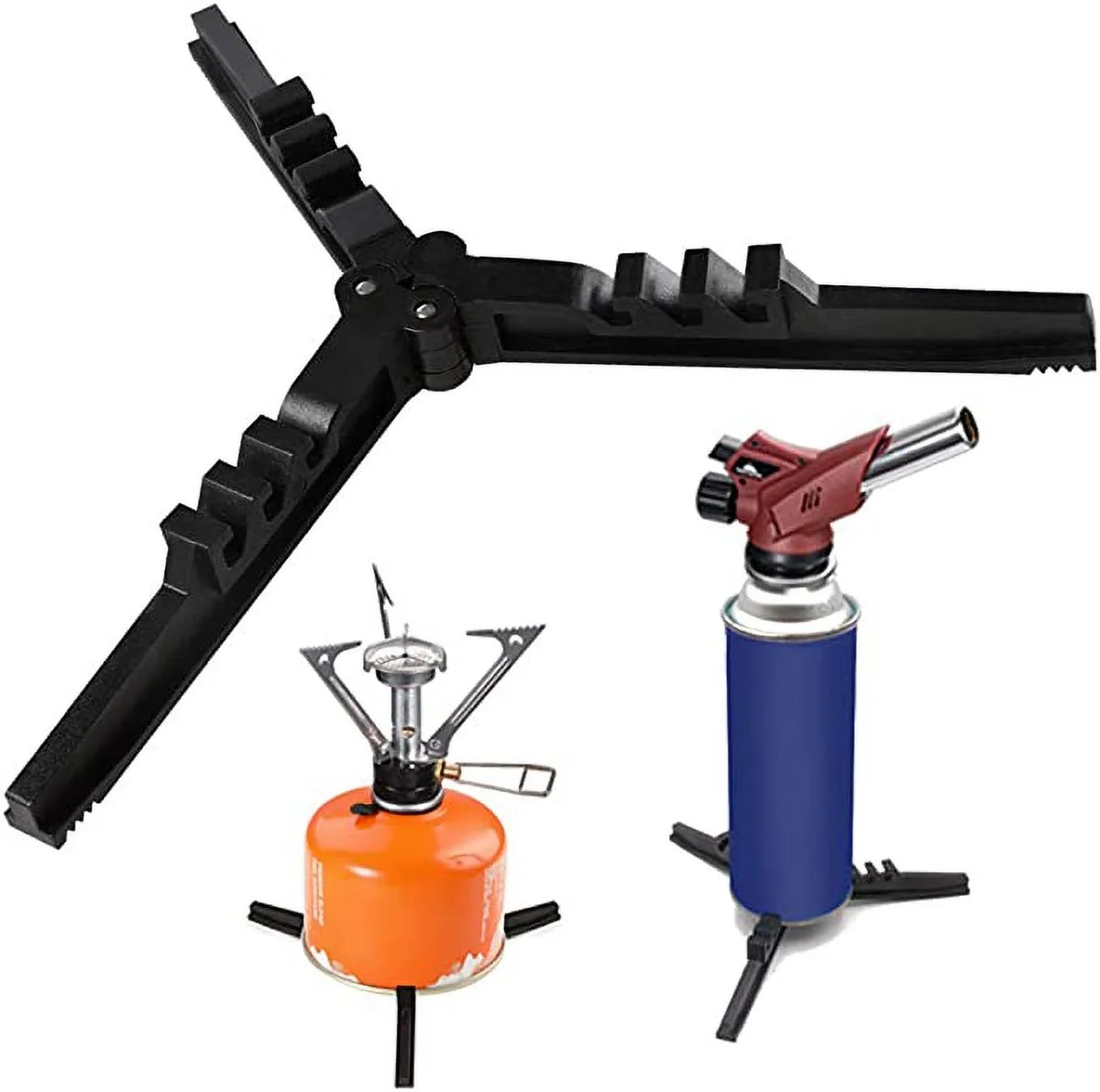 Holder, for Bracket, Upgrade Caudblor Stabilizer Canister Gas Butane Cartridge Folding Stand, Hiking Universal Compact Stoves, exterior Tank for Footrest Camping Stove Tripod Plastic Fuel Can Cylinder