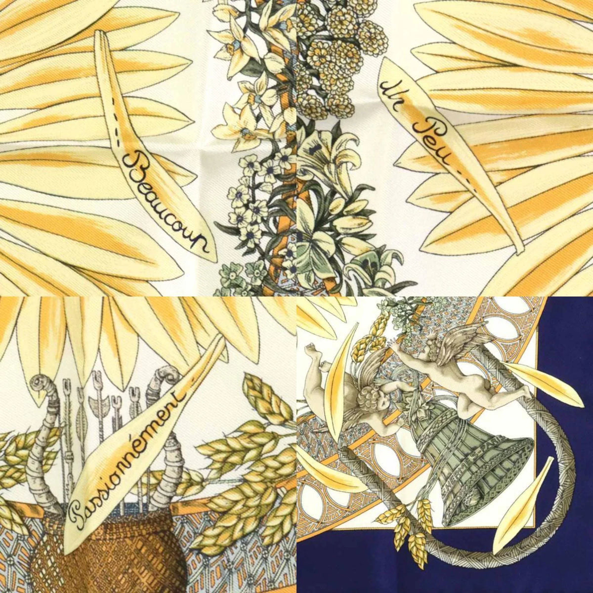 (Good) Silk Unisex Hermes Pre-Owned AMOURS Petit Multicolor e55908 HERMES Scarf Carre