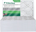 Filterbuy Furnace Pleated MERV Air (12-Pack) Filters HVAC 14x18x1 8 AC