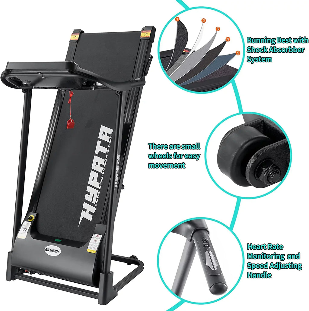 12 Exercise HP Electric Folding 2.5 SKOK Preset Running Home Incline, Programs for with Display, Max Treadmill LED and Walking Treadmill LBS Jogging Running 300 for Treadmill with Capacity Machine