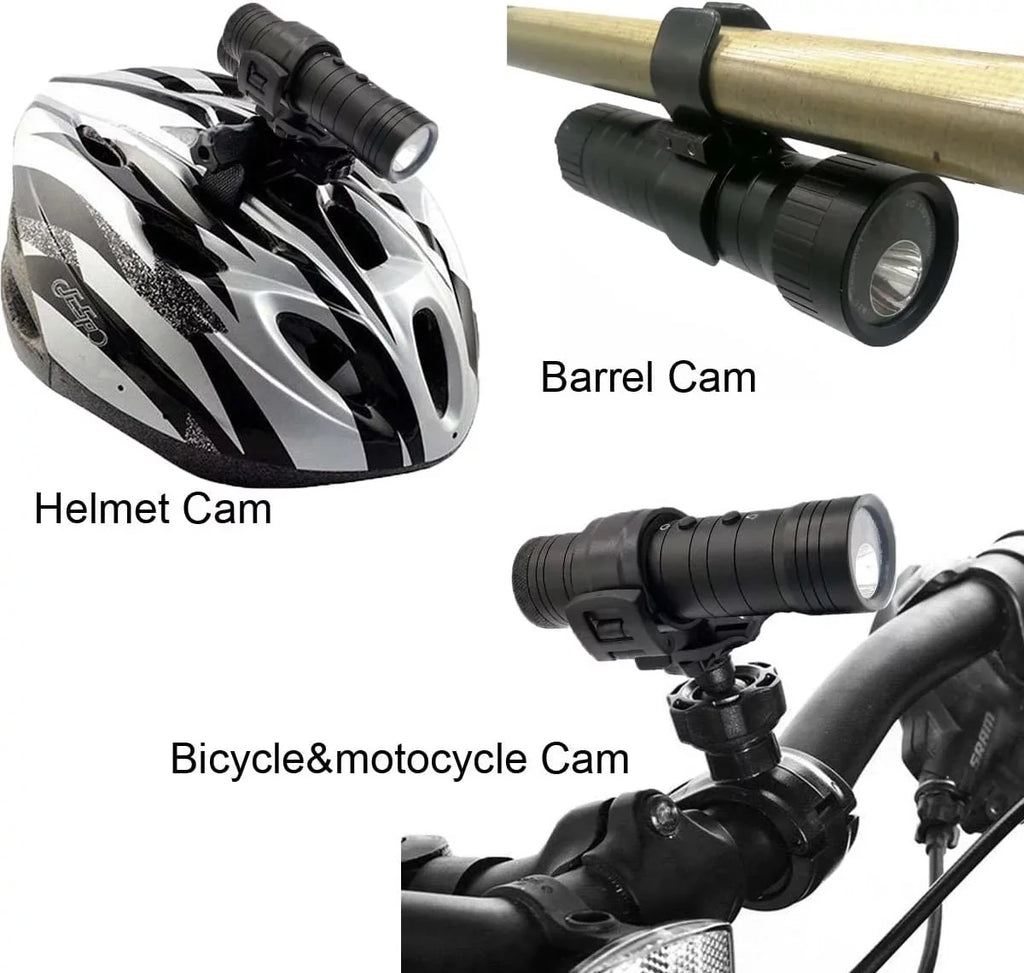Cam Camera, Sport DV Action Hunting Waterproof Clay Body Helmet Camera Mounted for Hunting Shooting and