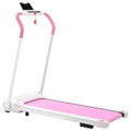 Compact Treadmill Machine Required, Treadmill Gym Fitness Exercise Workout Treadmill Running Installation for Home No Motorized Portable Treadmill Folding Home for White&Pi Electric Walking,