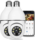 Remote Camera, Night PCS) 1080P Wi-Fi Degrees E27 Surveillance exterior Light 360 View Camera, Full-Color Security Bulb Camera, Vision(2 Phone and Camera Mobile