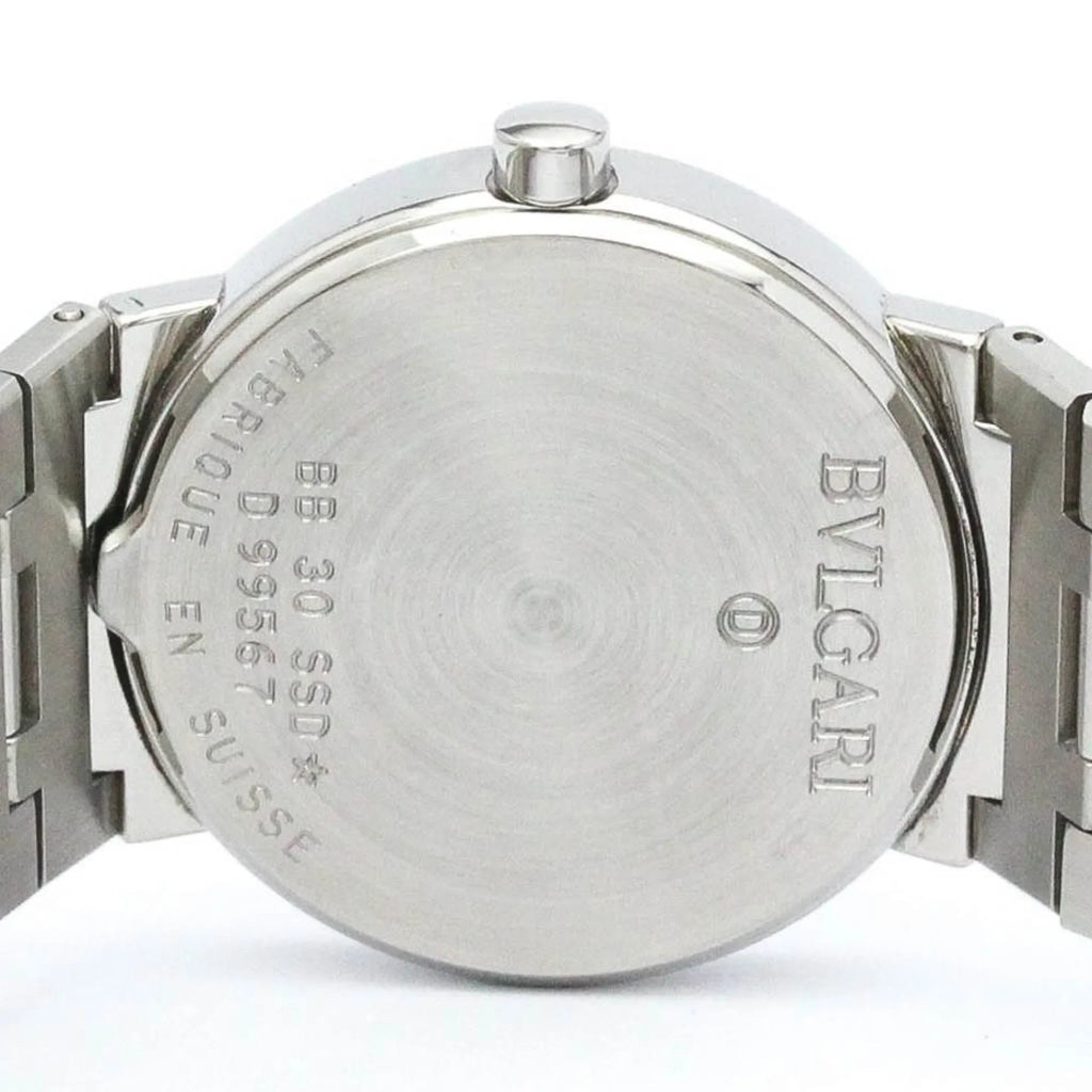 Steel Pre-Owned Unisex BF565431 Bvlgari Bvlgari BVLGARI Watch Quartz (Good) Polished BB30SSD