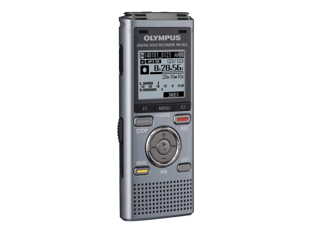Gray Metallic, Voice Digital Olympus 4GB Recorder, WS-822