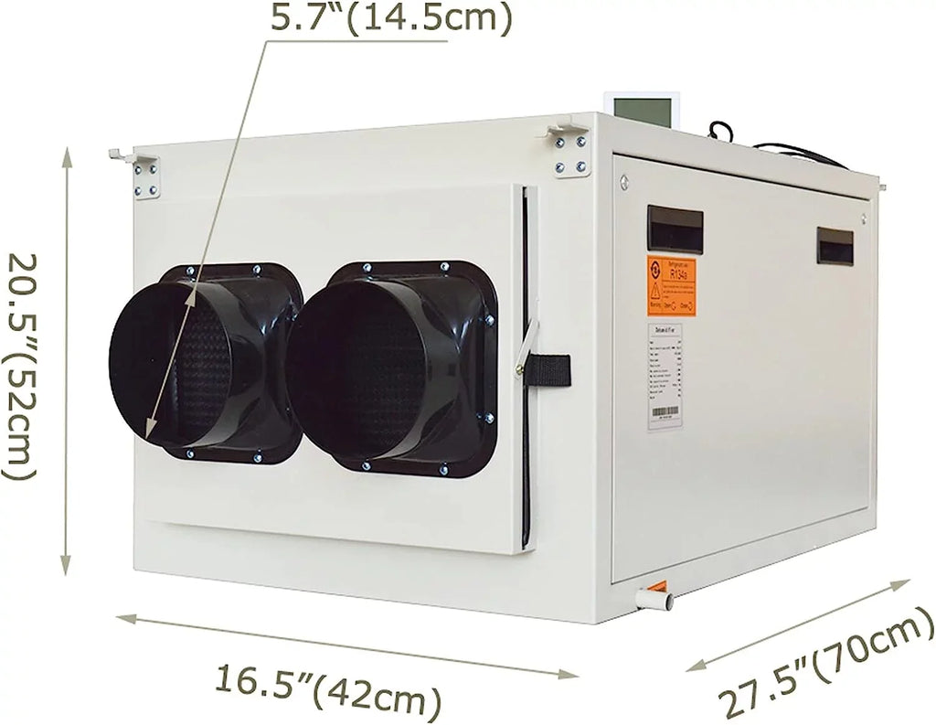 Dehumidifier 85L/D-170L/D EQCOTWEA Garage Basement Commercial Dehumidifier Ceiling