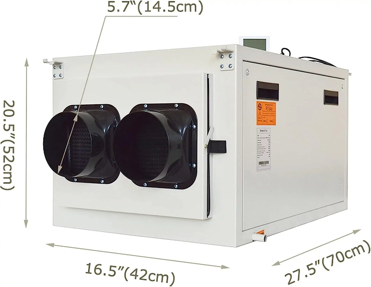 Dehumidifier 85L/D-170L/D EQCOTWEA Garage Basement Commercial Dehumidifier Ceiling