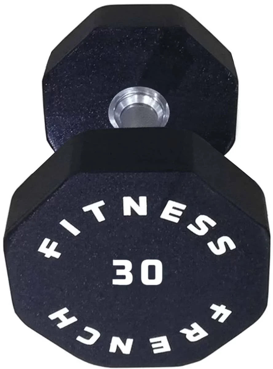 lbs Hex 8 Urethane - (New) Dumbbell 30 French Sided Fitness Single