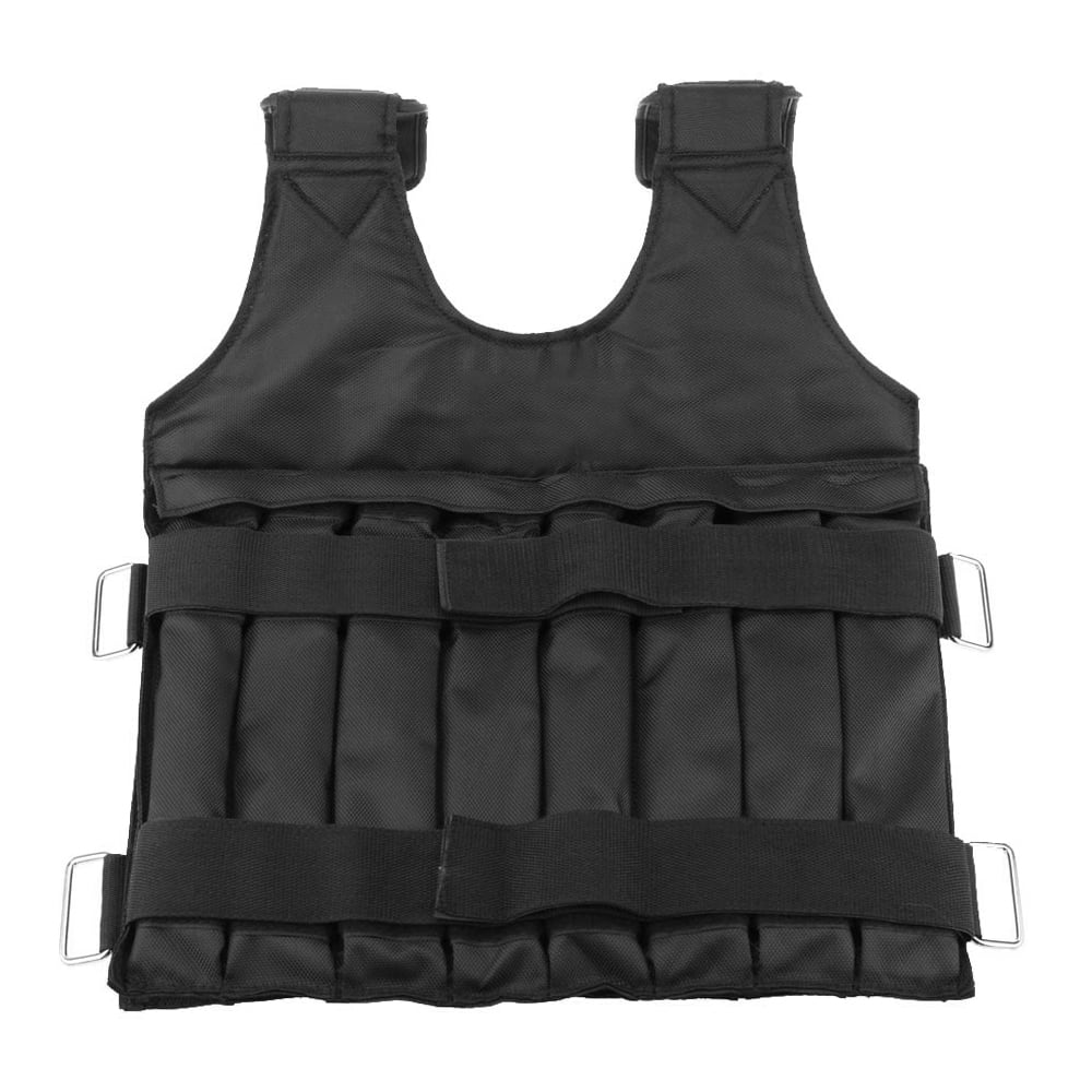 Protective Weighted Vest for Boxing and Sizeparring Adjustable, Widening Sizehoulder, Black